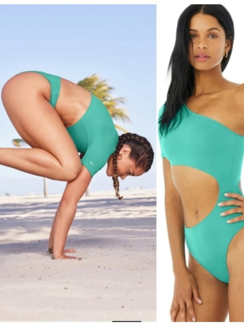 ALO Yoga Teal Body Wave One Piece